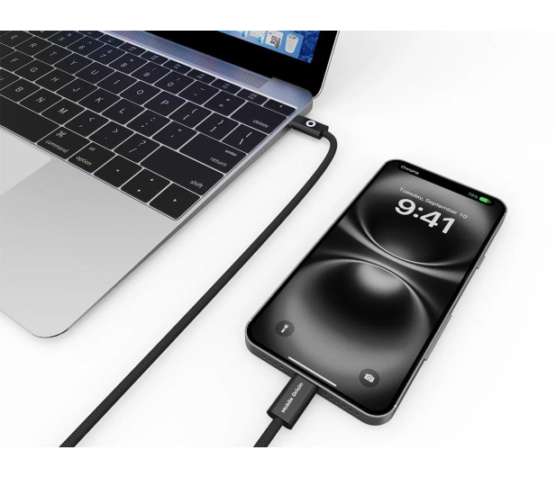 Mobile Origin 60W UltraSlim USB-C to USB-C Cable 1 m CB11 Black - 1537915 - zdjęcie 4